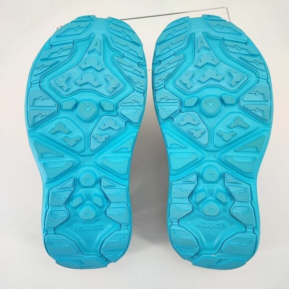 Hoka One One Woman’s Hopara Gray & Blue Strap Sandals Size 8.5 - Picture 8 of 8